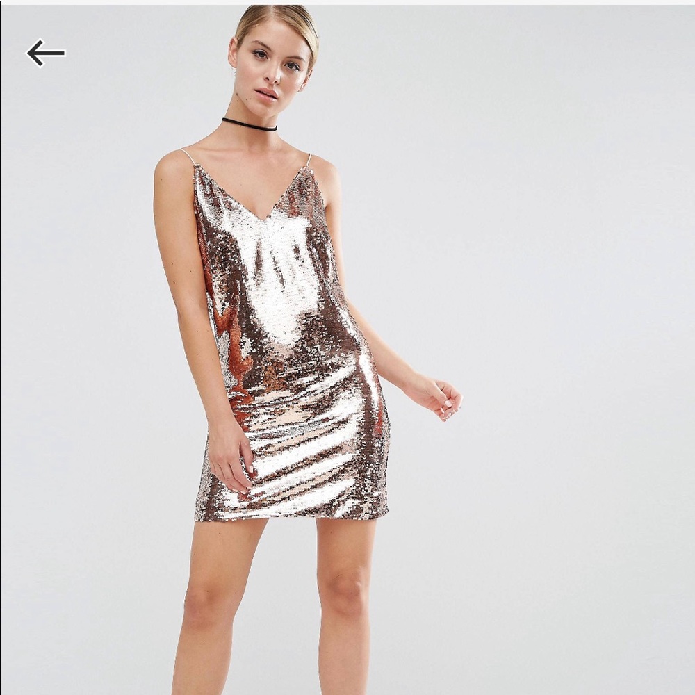 Sequin cami mini dress